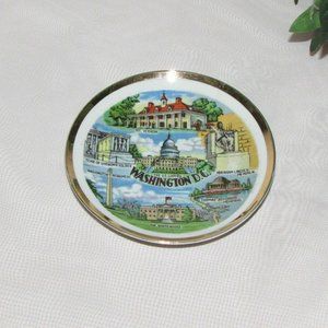 Washington DC Vintage Souvenir Trinket Dish Miniature Plate